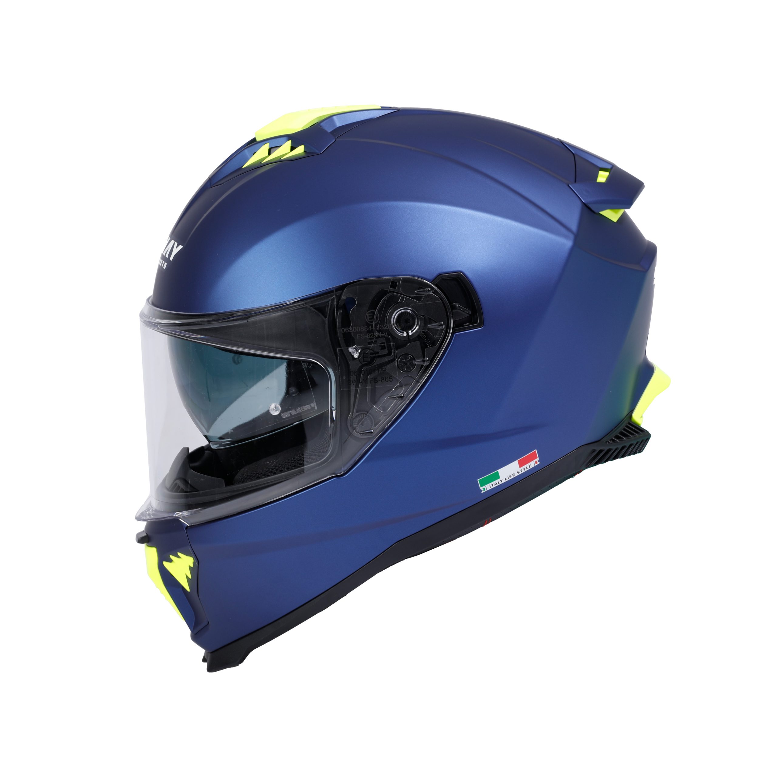SWAY SW 865 SOLID Matt Blue Kask Full Face – Tex Motor – Motor