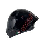 SWAY F357 Black Red Full Face SWAY motosiklet kaskı