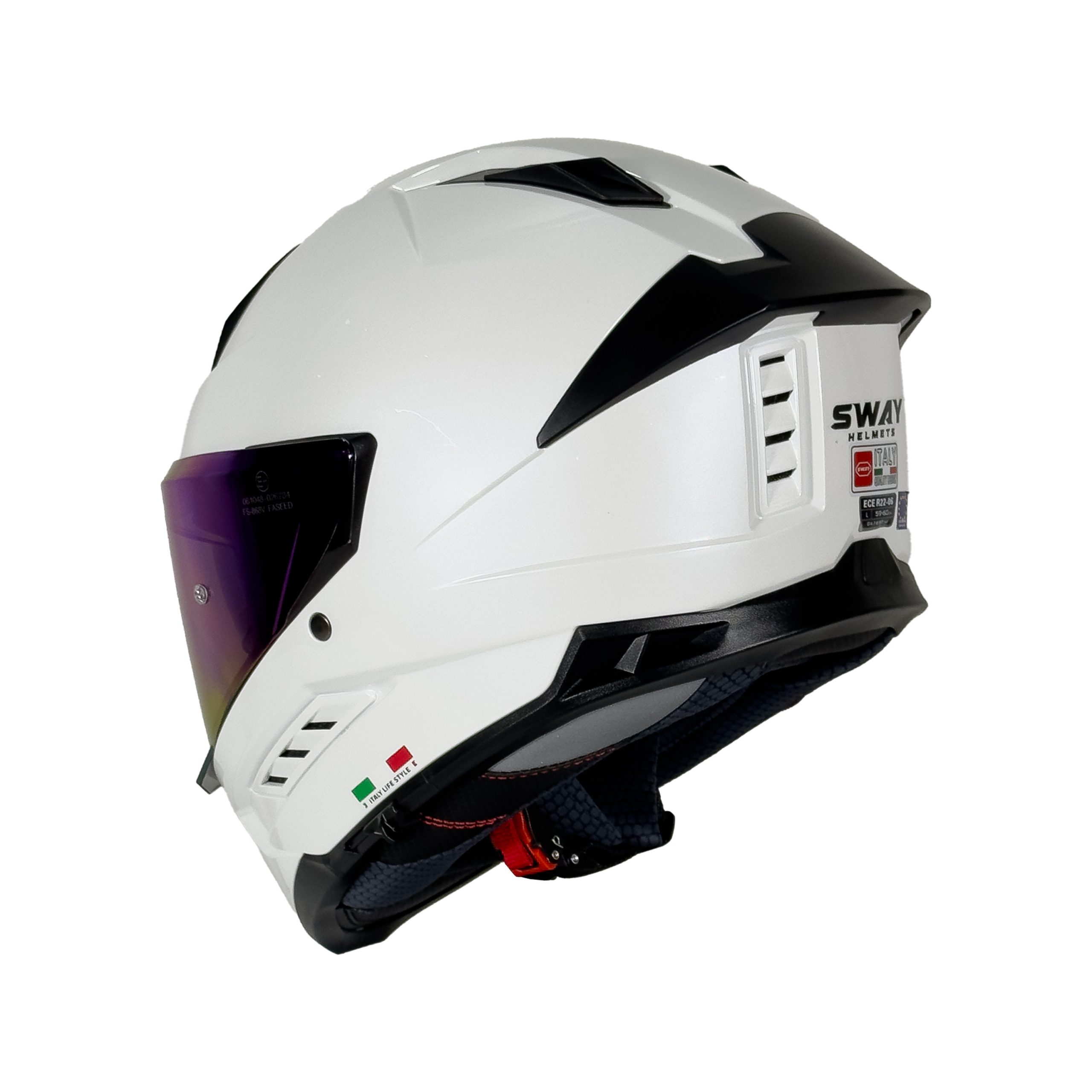 SWAY 868 Kask Pearl White
